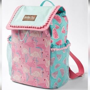 Matilda Jane Enchanted Garden Dive All Day Swim Backpack Watermelon & Flamingos